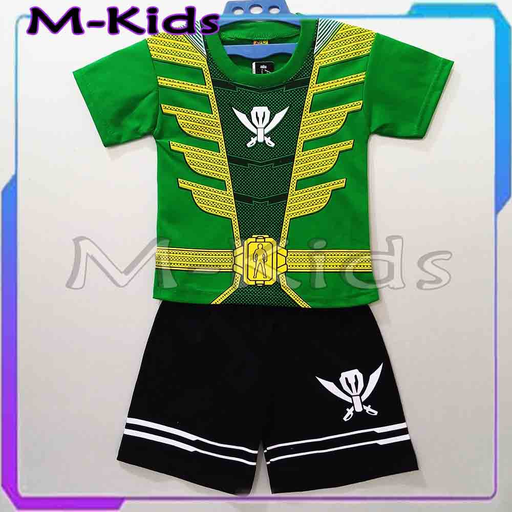 MKids88 - Baju Setelan KAOS Anak / Kostum Karakter Power Rangers