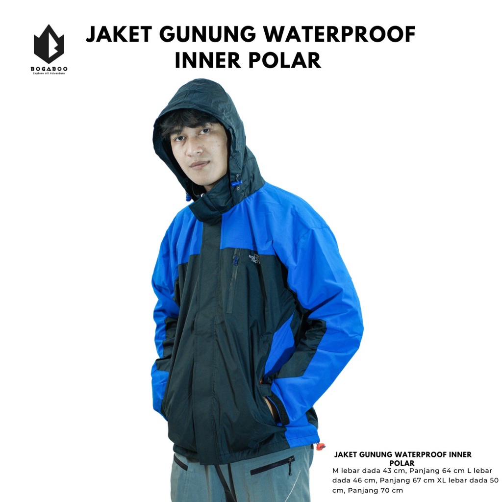 Bisa [COD] Jaket Gunung Waterproof - Jaket Outdoor Windbreaker - Jaket WP - jaket gunung - jaket outdoor