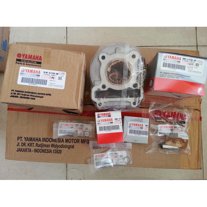 Blok seher PAKET SUPER piston komplit ori Yamaha Mio sporty Smile