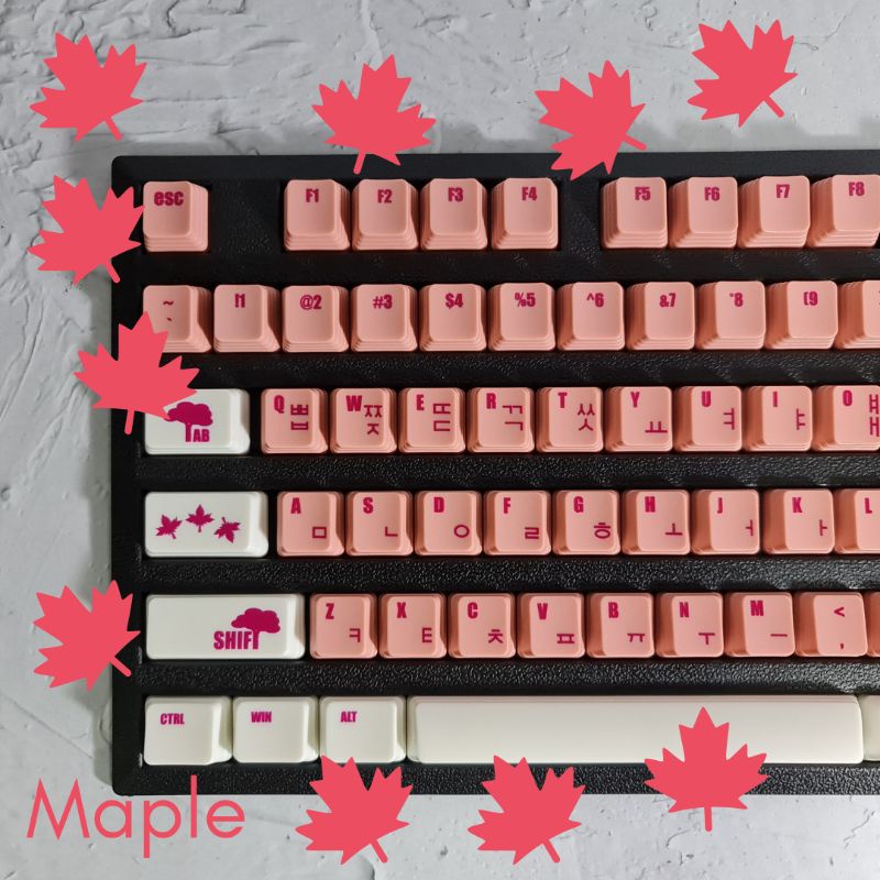 KeyKraft Keycaps Maple Keycap Set ( Korean Legends ) Hangul