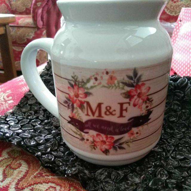 Kado Pernikahan Mug Custom / Kado Wedding Vintage