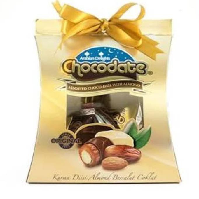 

Ready Stock Chocodate Arabian Delights Choco-Date With Almond Cokelat Kurma Kacang