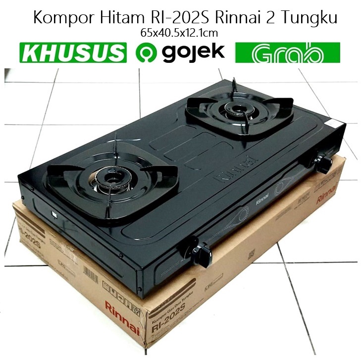 Kompor Hitam RI-202S Rinnai 2 Tungku