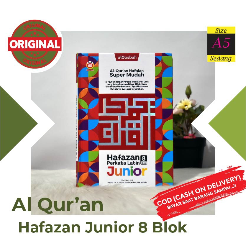AlQuran Mushaf Hafazan 8 Blok Junior Perkata Latin A5 - Alquran Hafazan Perkata Junior 8 Blok
