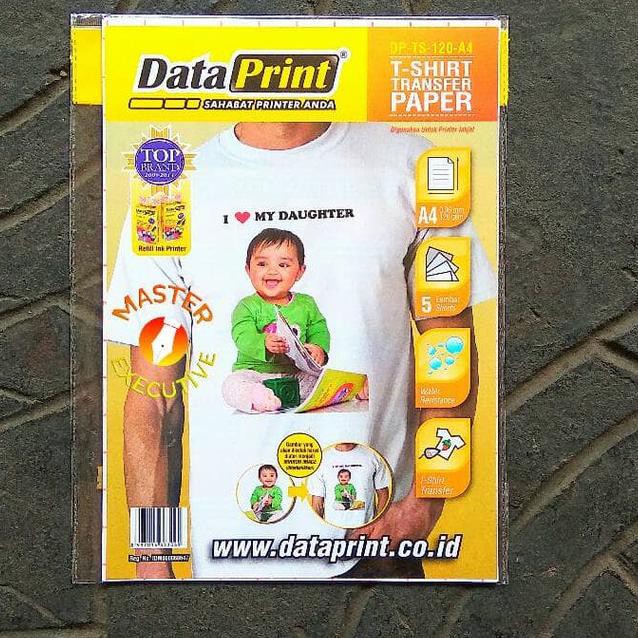 

ISTIMEWA!>-634 Data Print T-Shirt Transfer Paper 120 gsm A4 / DP-TS-120-A4 Dataprint