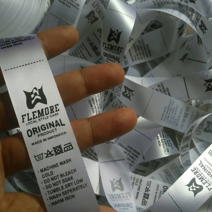 

TERMURAH Sablon Pita Satin untuk Label Merk Brand Custom