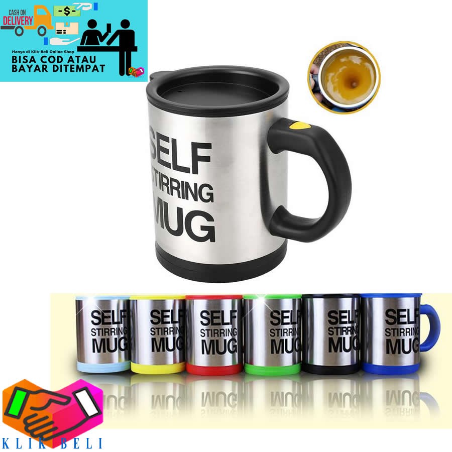 Gelas Pengaduk Otomatis Kopi / Teh Self Stirring Mug - Random