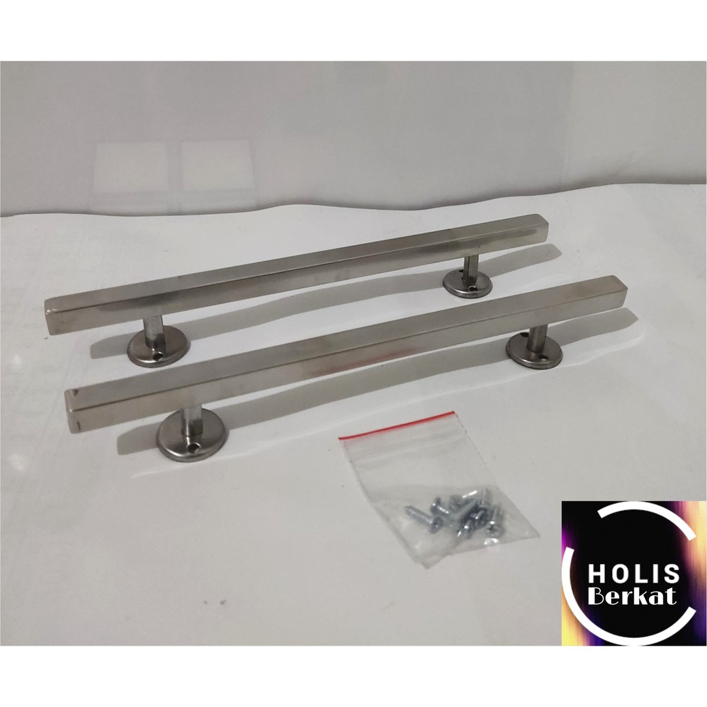Pull Handle Silver 20 cm/Gagang Pintu Tarikan Laci Lemari Kitchen Set