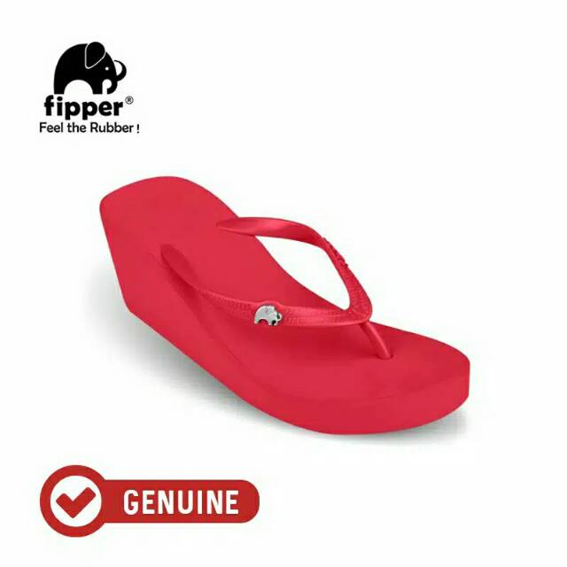 SALE  FIPPER WEDGES RED 7CM
