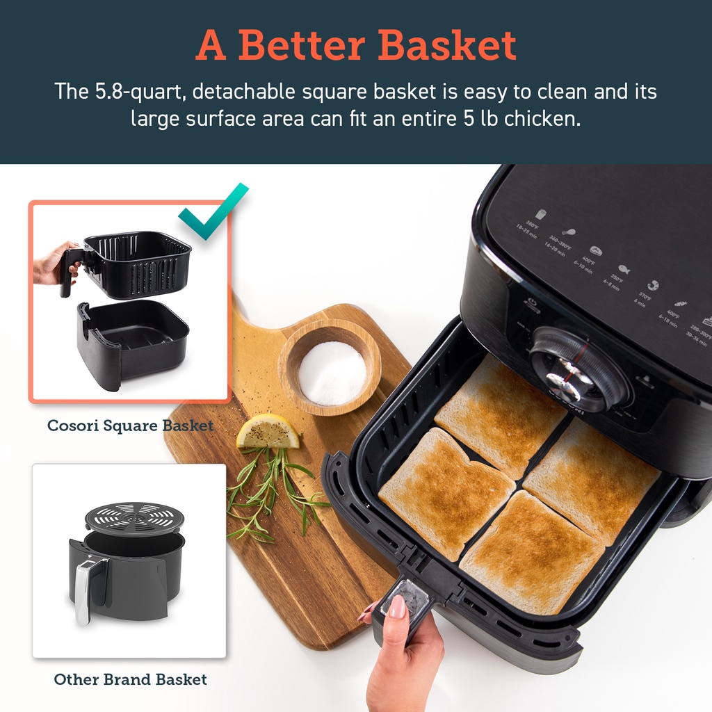 Jual COSORI Air Fryer CO158AF 5,8 Liter Penggorengan Tanpa Minyak Shopee Indonesia