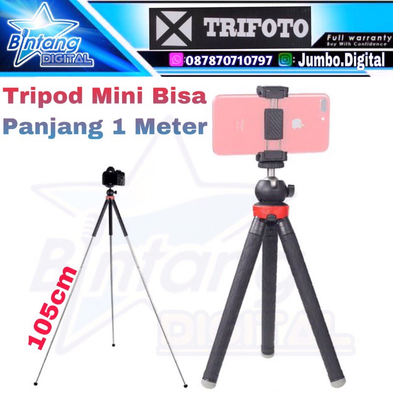 Tripod Trifoto AJ05 / Tripod Meja bisa Panjang / Mini tripod Trifoto aJ 05 / Trifoto aj 05