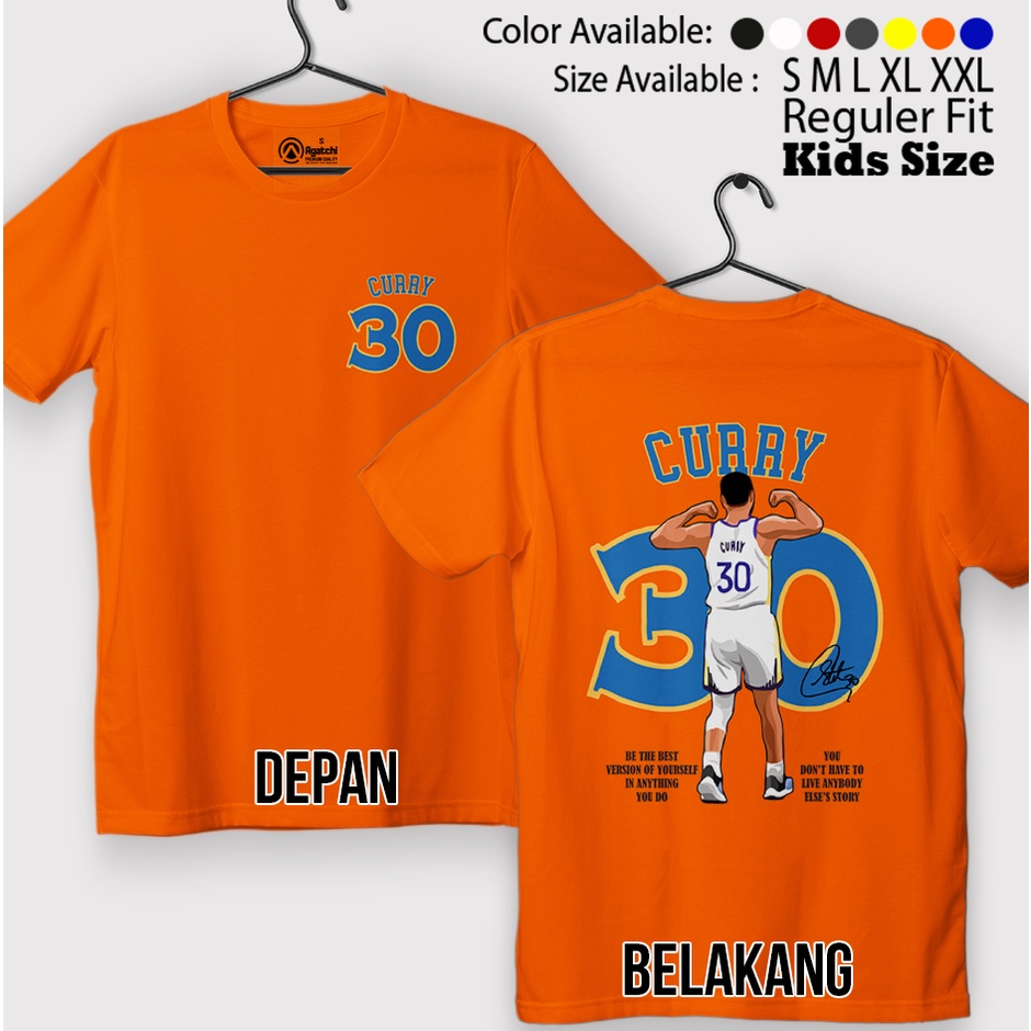 Baju Kaos Atasan Anak Laki-Laki Basket GSW Step Curry