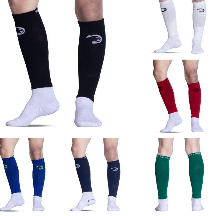 Berkualitas Kaos Kaki Sambung Sepak bola Futsal Wildcat Dummy Sleeve Socks Kaoskaki  Olahraga Hitam 