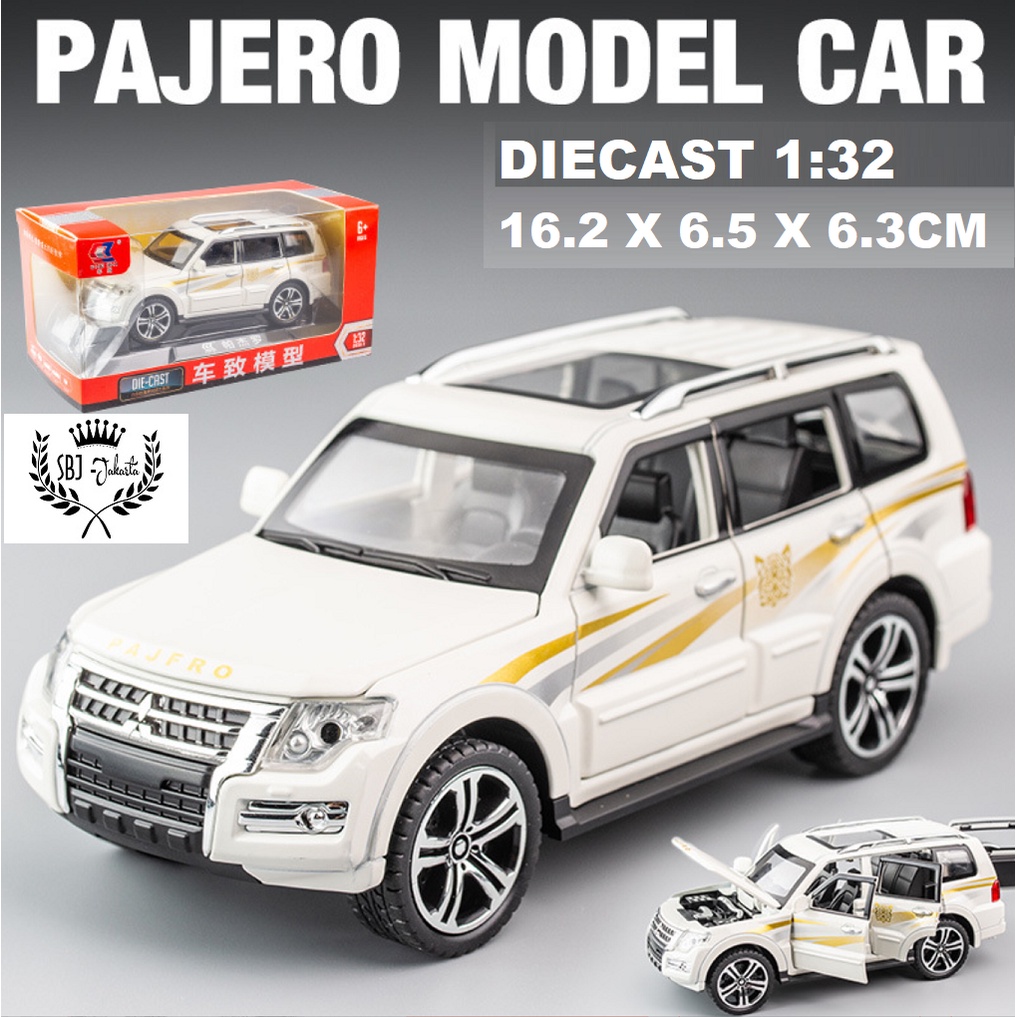 DIECAST Miniatur MOBIL Model Mitsubishi Pajero OFF ROAD SKALA 1:32