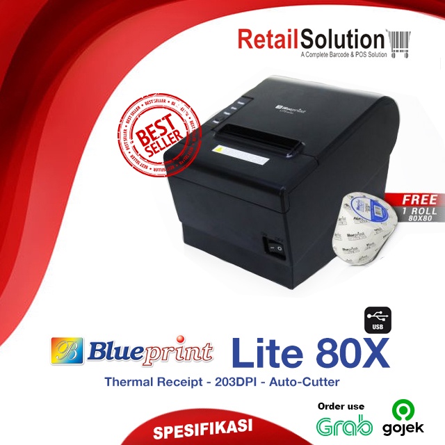 Printer Thermal USB 80mm - Blueprint Lite80 X / Lite 80X / Lite80X