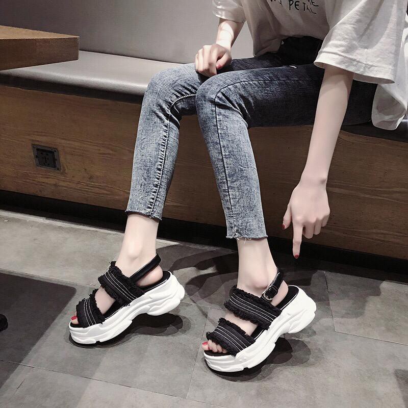 1001 SEPATU PLATFORM JEANS !!! - 3 WARNA