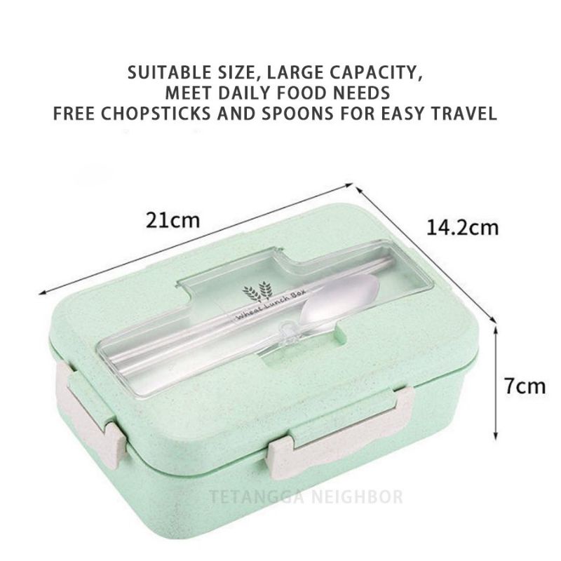 TERMURAH HOT SALE Kotak Makan Anak Lunchbox Lucu Lunch Box Plastik Tempat Makan Satu Set Kotak Bekal