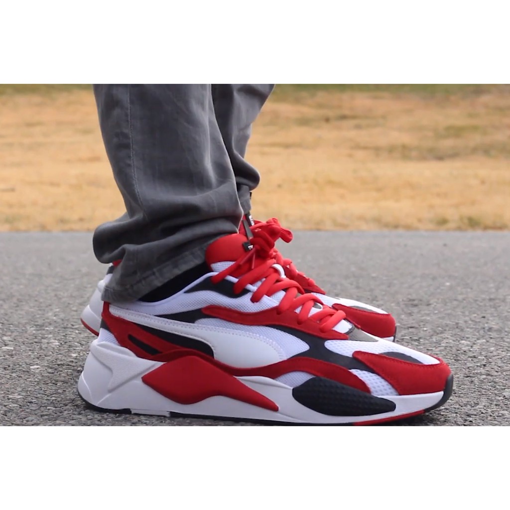 puma rs red and white