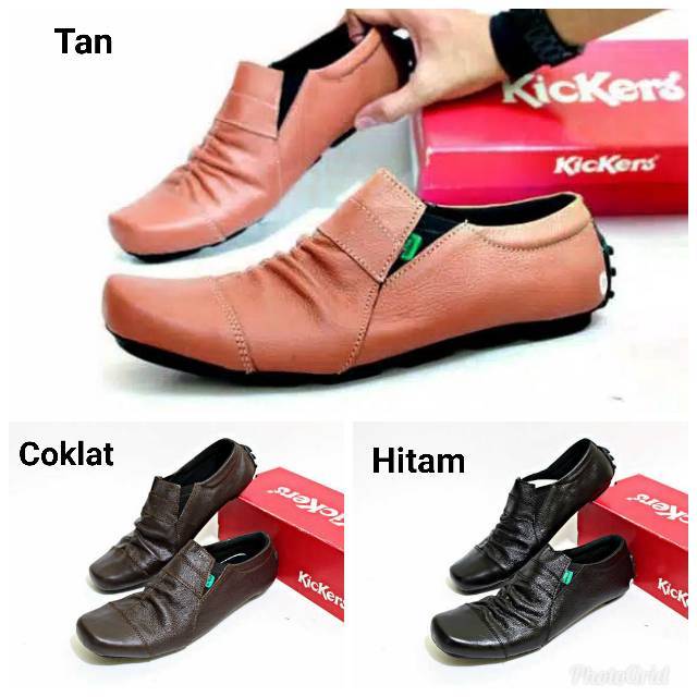 Sepatu pria kulit asli kickers
