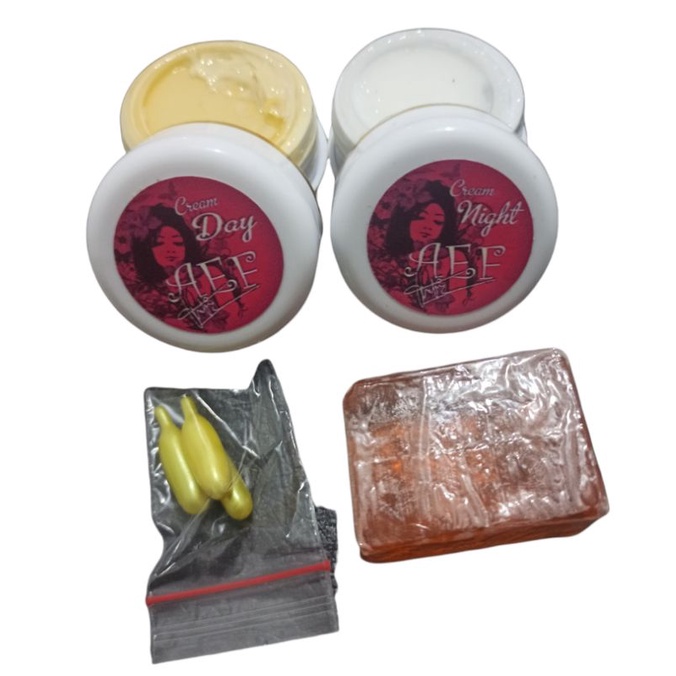 Paket Sbn Batang papaya Cream Aef (TANPA TONER) / paket perawatan wajah