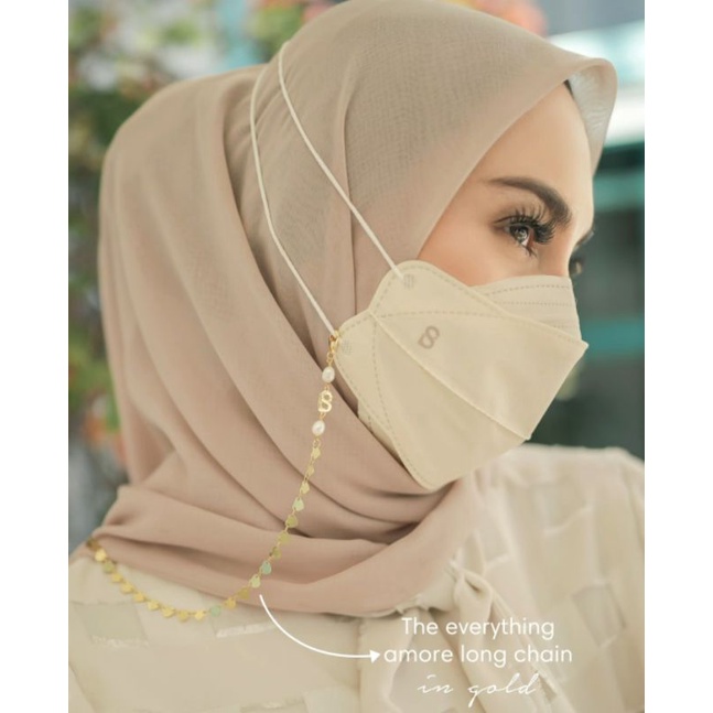 STRAP MASKER BUTTONSCARVES - EVERYTHING LONG CHAIN BUTTONSCARVES