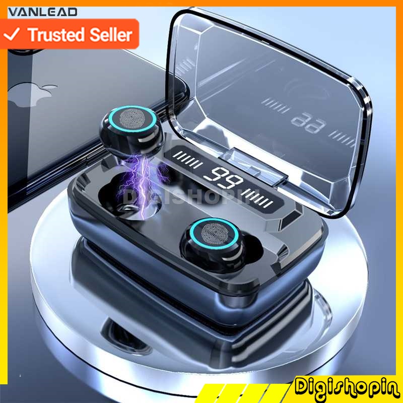 TWS Earphone Bluetooth 5.0 LED Touch Powerbank Dock 2000mAh M11 / TWS Earphone True Headset Wireless