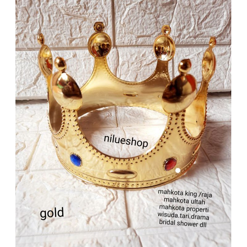 Mahkota king buat proferti wisuda mahkota ultah/Mahkota Raja/Mahkota Bridal shower/Mahkota Cowok
