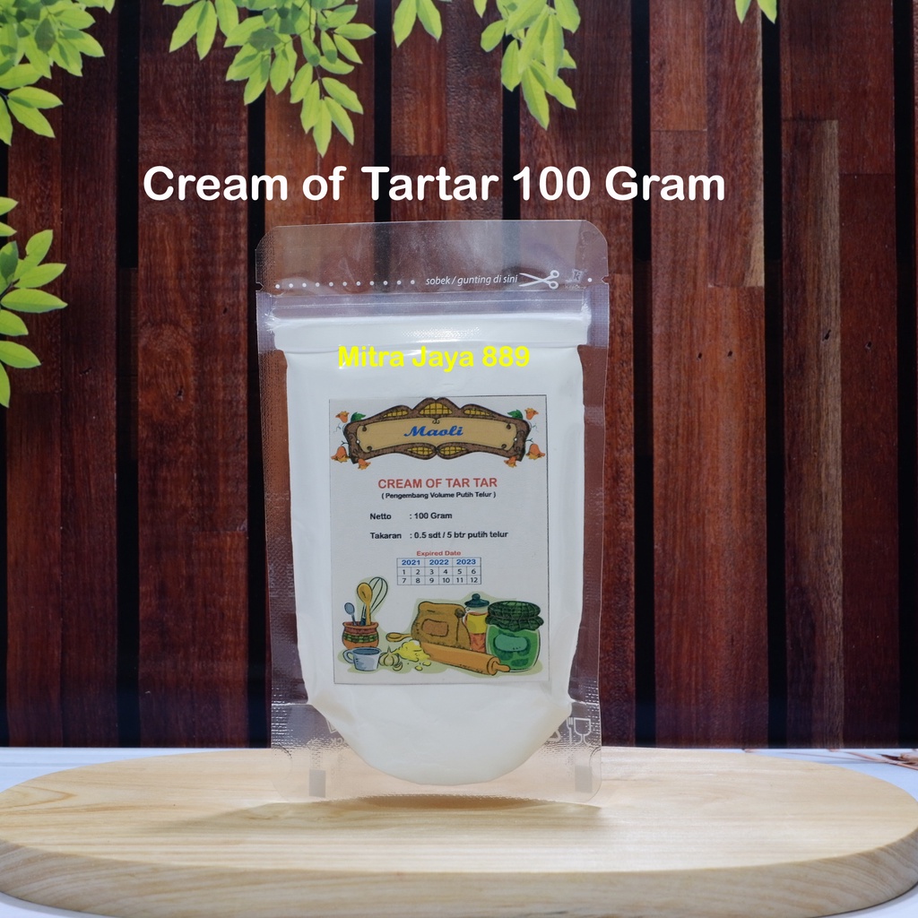 

Cream of Tartar / Cream of Tar Tar / Krim Bubuk Pelapis Kue / Krim Tartar 100 gram