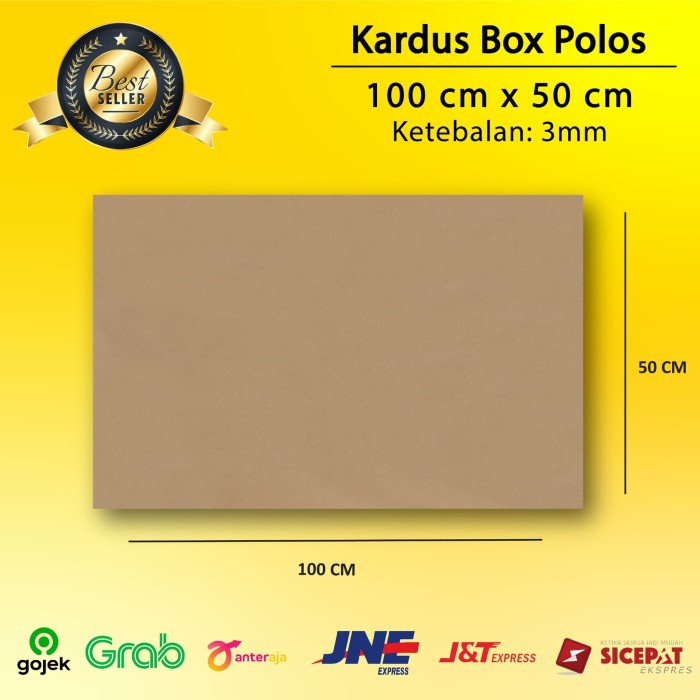 

Kardus Karton Lembaran 100x50 CM Dus Polos Packing Besar