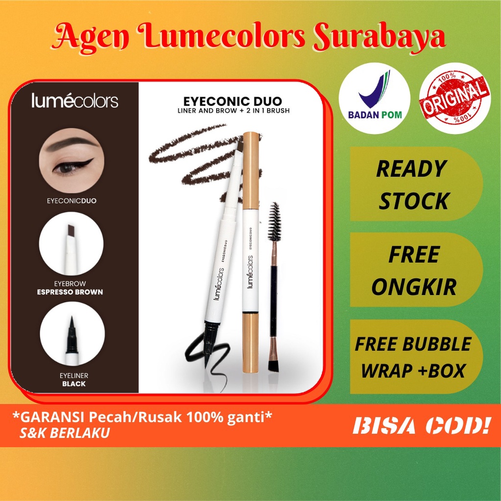 Eyeconic Duo Lumecolors Espresso Brown, Eyeconic Waterproof Lumecolors, Eyeconic Kajal Lumecolors, L