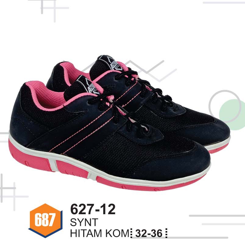 sepatu anak perempuan/sepatu sekolah anak murah AZZ 627-12