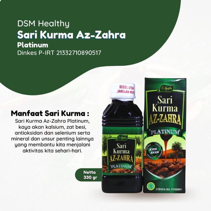 

Sari Kurma Az-Zahra Platinum 330gr