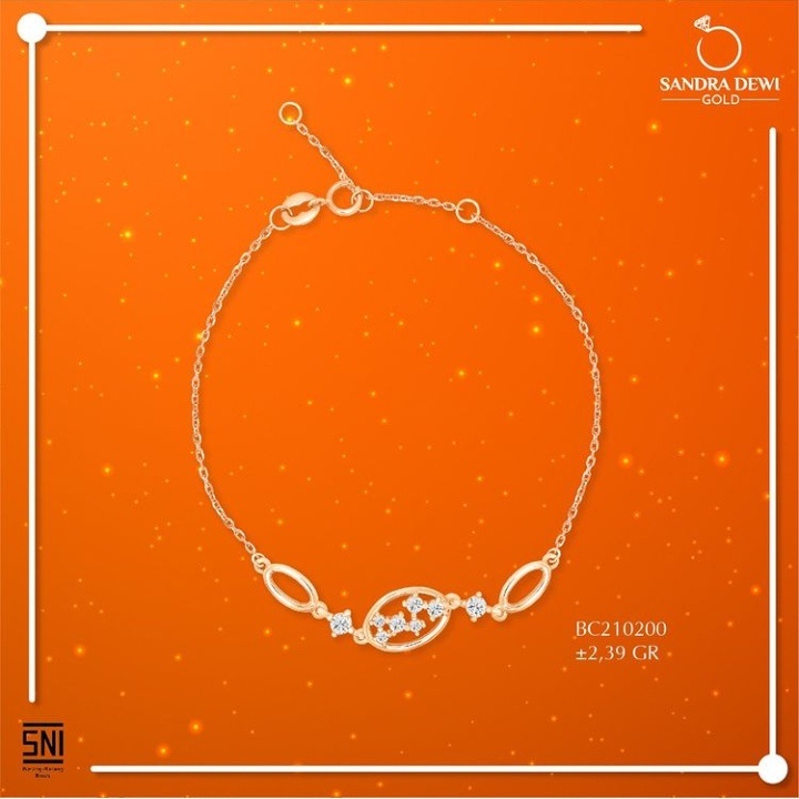 Gelang Sandra Dewi Gold Galaxy Interstellar Collections BC210200