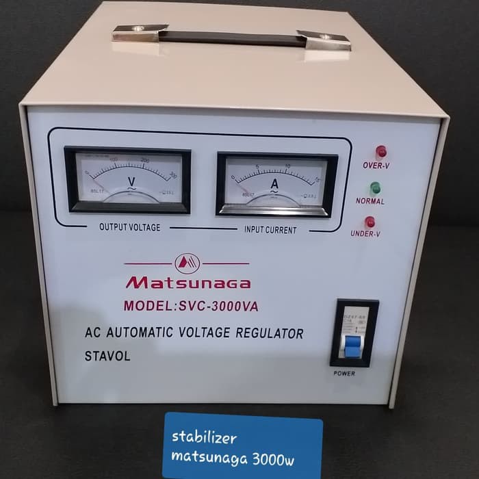 Stabilizer MATSUNAGA Stavol 3000 watt Servo Motor/Soft Start/Regulator