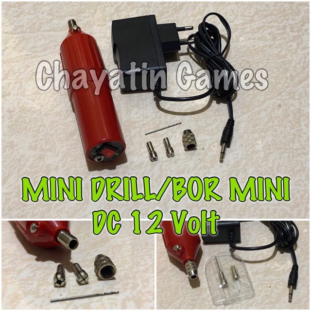 Bor Mini Drill PCB + Adaptor 12Volt Alat Pembuat Lubang Pada Papan PCB Rayden