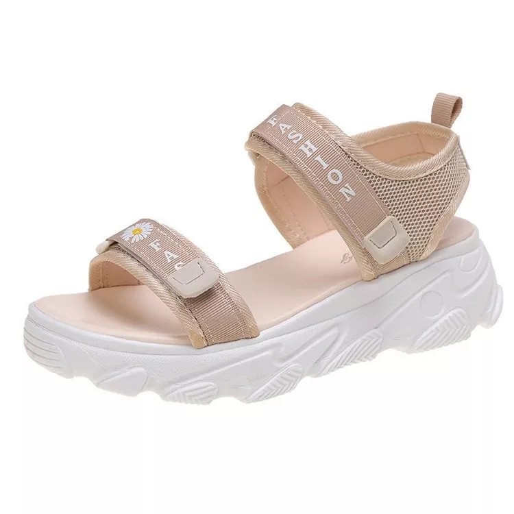 Sandal Wanita 2 Tali Strap FLOWER Sandal Tali Korea Style Santai Wanita daisy v.2