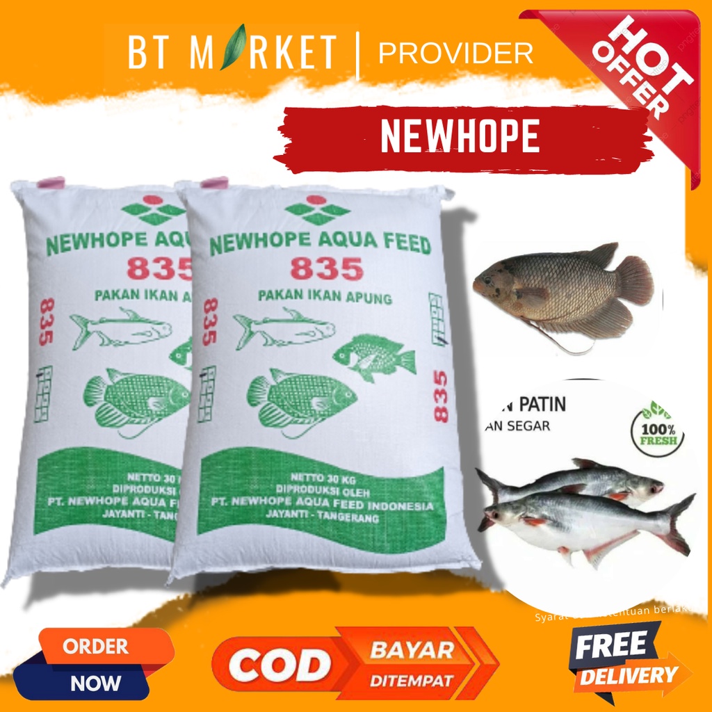 NEWHOPE AQUA FEED (1 kg) Pakan Ikan Pelet Ikan Air Tawar Nila