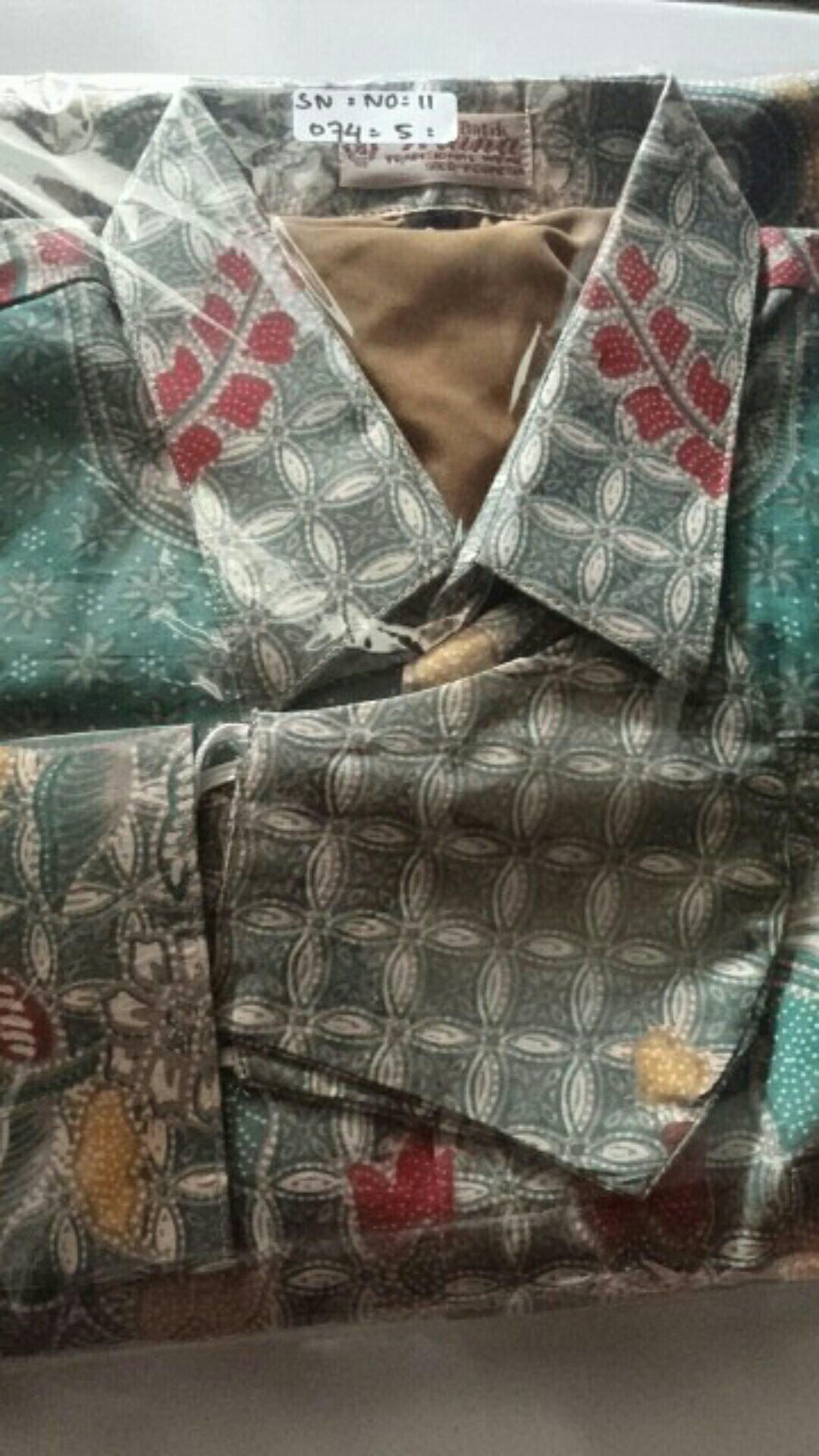 Batik Cowok Modern Hem Panjang Premium Produksi Batik Aluna Pcw 074