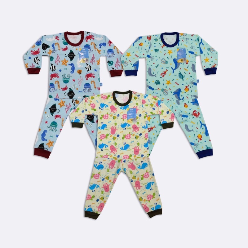 Setelan Panjang Bayi Motif Marine ( JOEL )