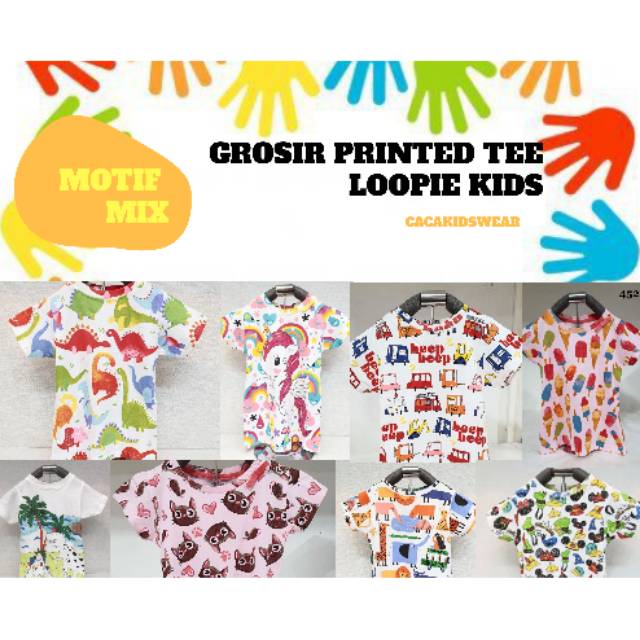  cAcA PAKET USAHA GROSIR  Kaos  motif full print  printed  