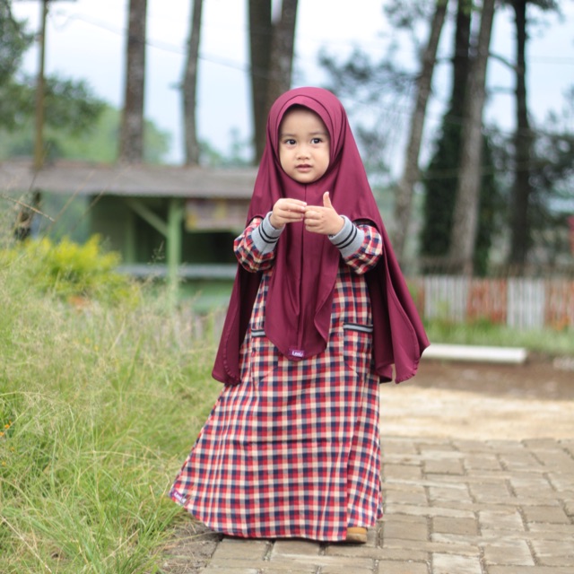 Preloved gamis sporty anak