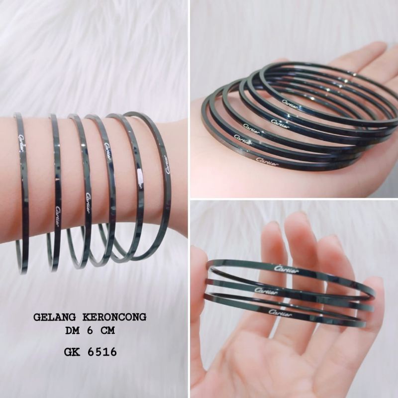 Gelang Keroncong Titanium Wanita Anti Karat