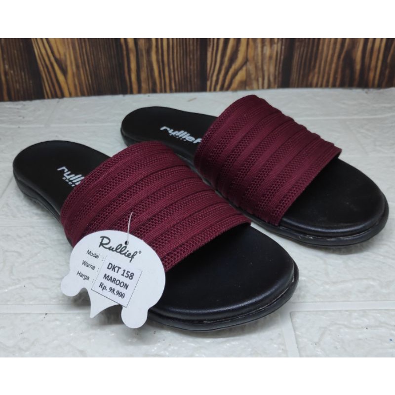 SANDAL RULIEF DKT 158 36-40 sandal wanita rajut model zaman now