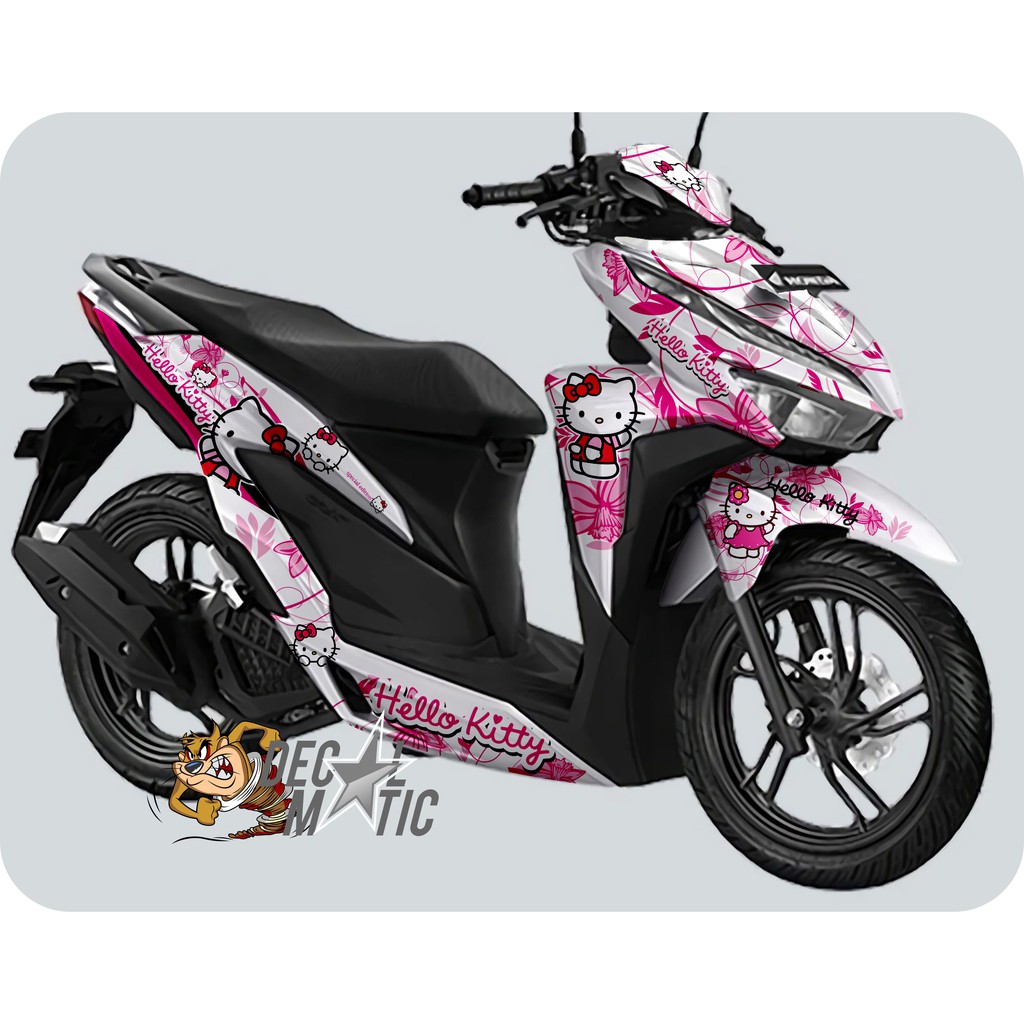 Jual Striping Full Body Vario 125 150 New Hello Kitty Putih Pink Indonesia Shopee Indonesia