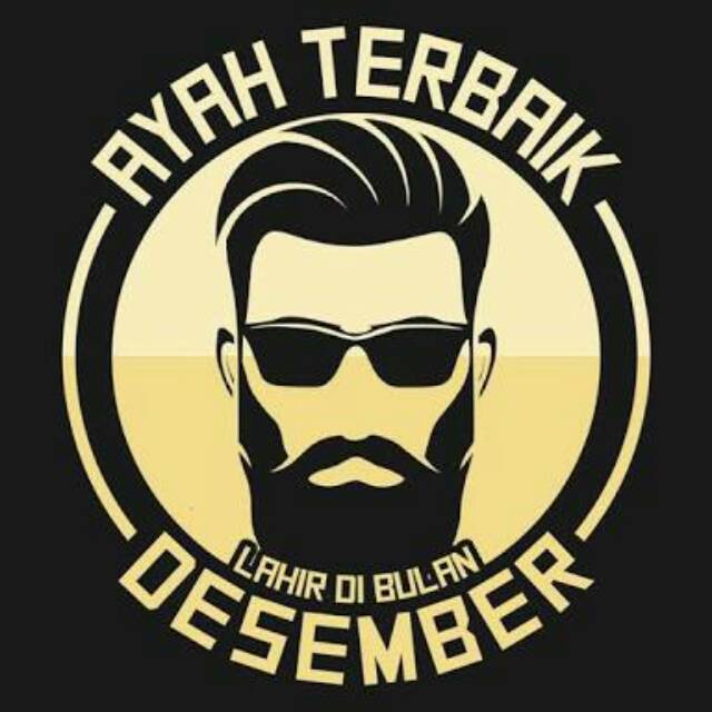 Kaos pendek ayah terbaik lahir di bulan desember