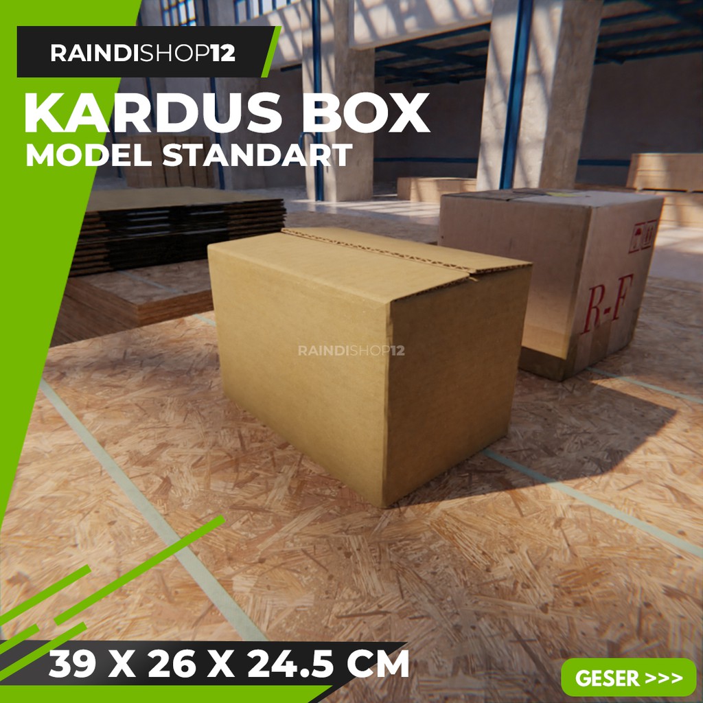 

BOX 39 X 26 X 24.5 CM KARDUS KOTAK KEMASAN PACKAGING KADO POLOS