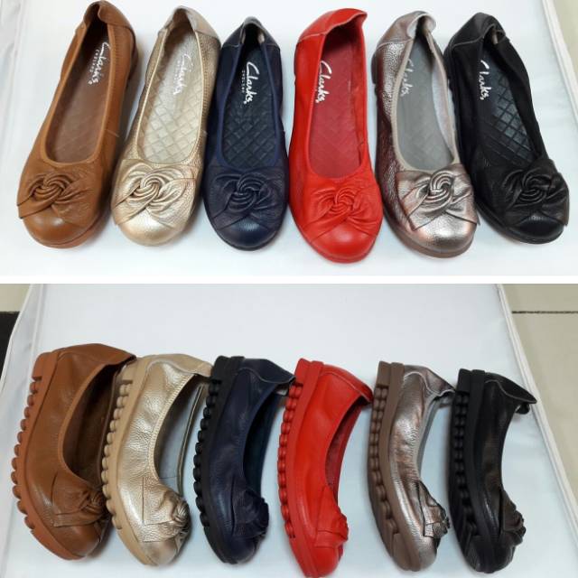 Clarks radial ulir / sepatu clarks kulit / sepatu kulit