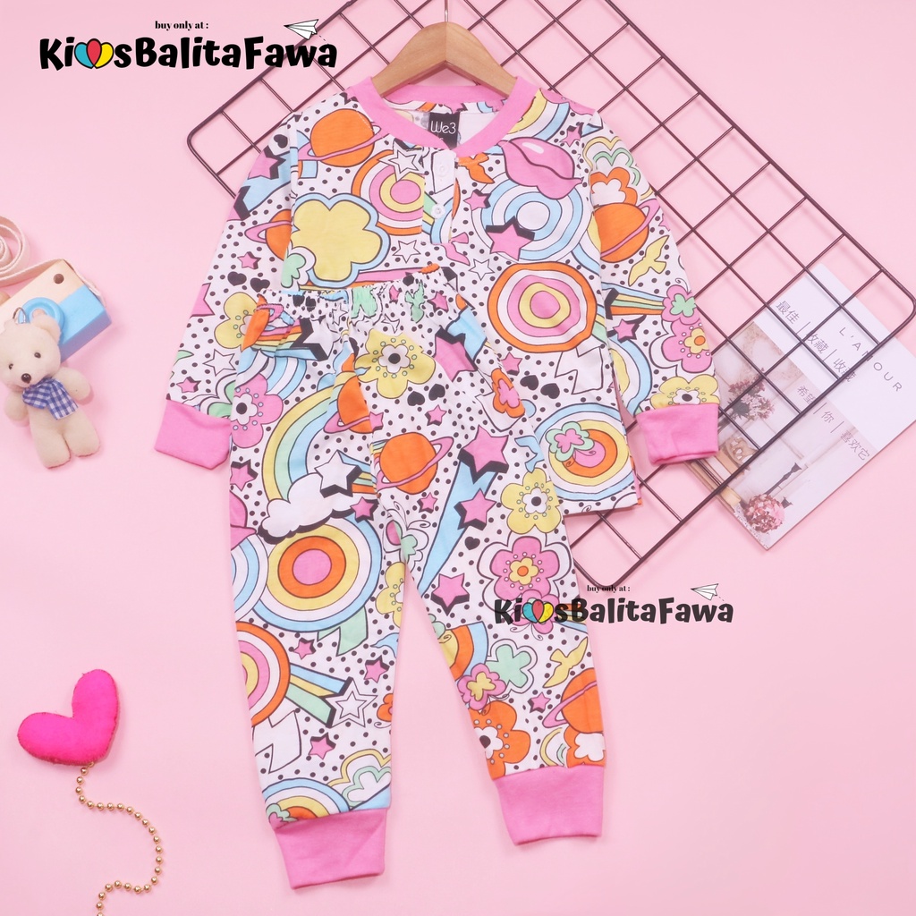 (4-6 Tahun) Piyama Za-ra Kids / EXPORT Quality Baju Tidur Karakter Kaos Lengan Celana Panjang