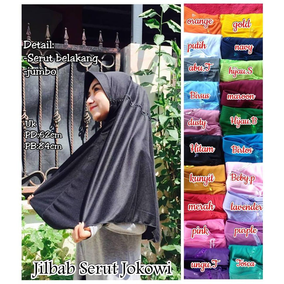 ACAK TIDAK BISA PILIH WARNA Bergo ELRAHMA Serut Pita Jilbab Sekolah