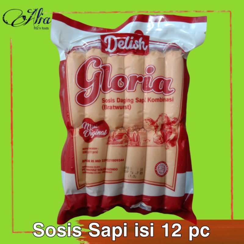 

Sosis Sapi Gloria 500g (isi 12pc)